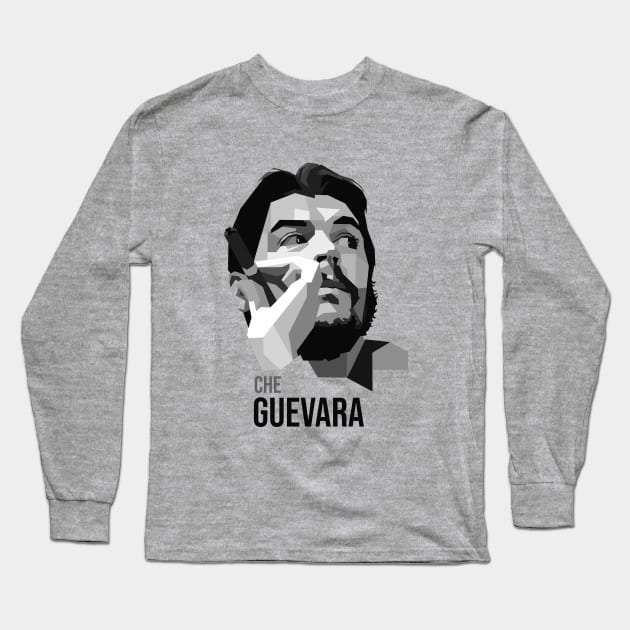 Che Guevara Long Sleeve T-Shirt by mursyidinejad